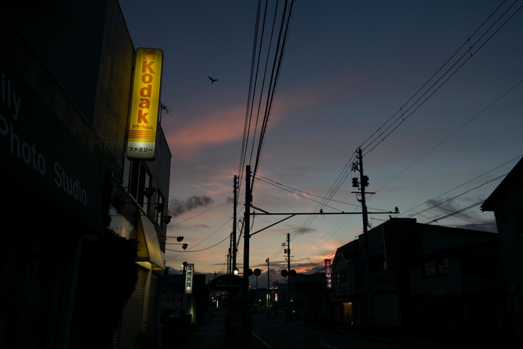 黄昏の町