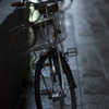 雨の自転車