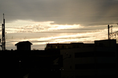 夕暮れの根岸線