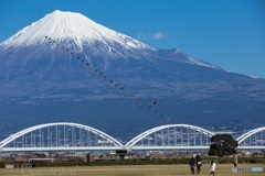 富士山とお正月の景