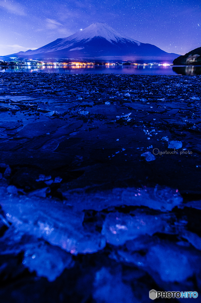 山中湖の極寒夜