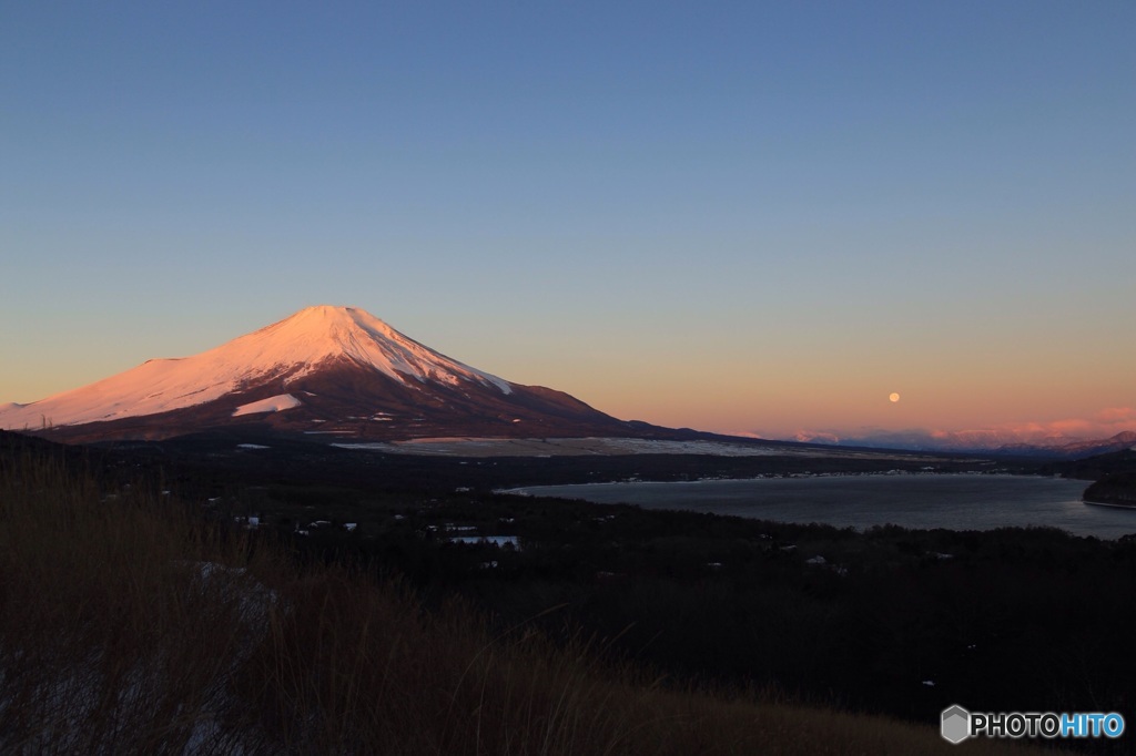 2016.1.25  月が沈むパノラマ台