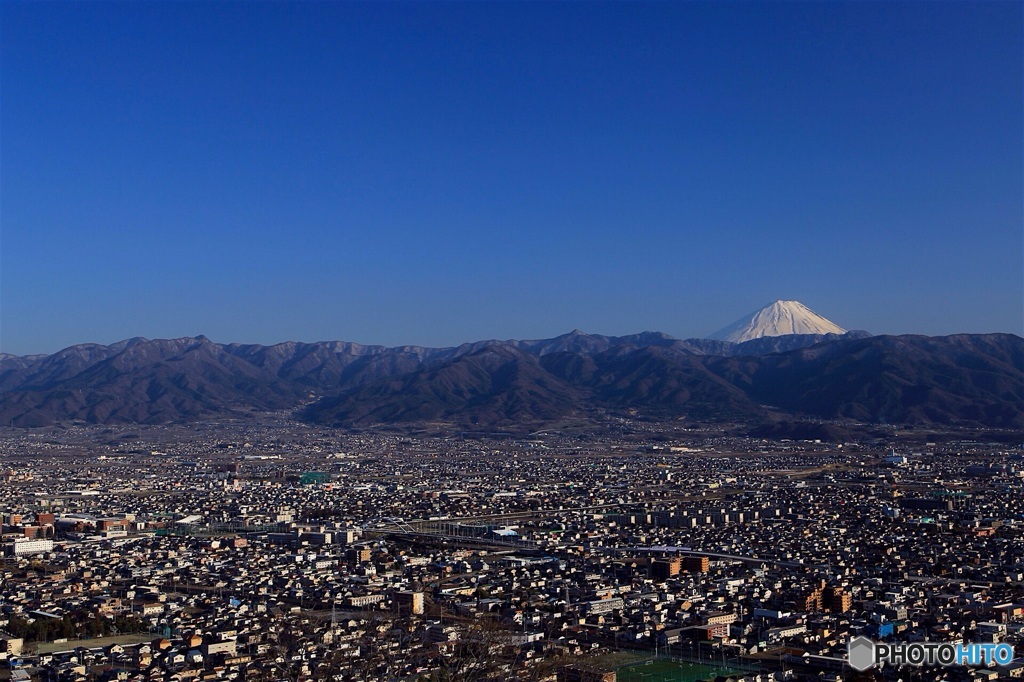 クリアスカイな甲府盆地