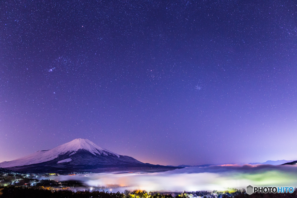 山中の星空