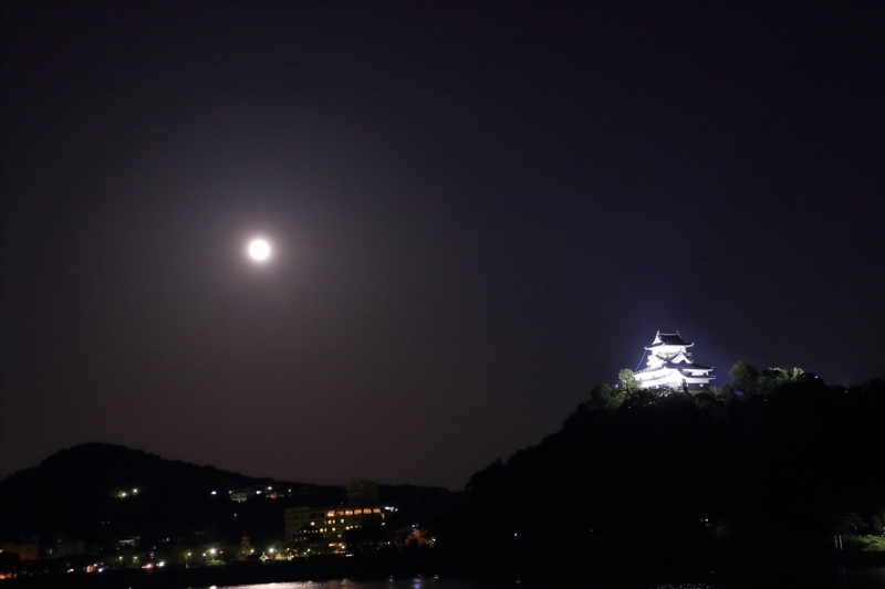 super moonと犬山城