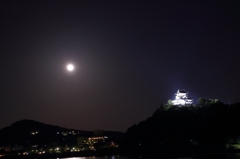 super moonと犬山城