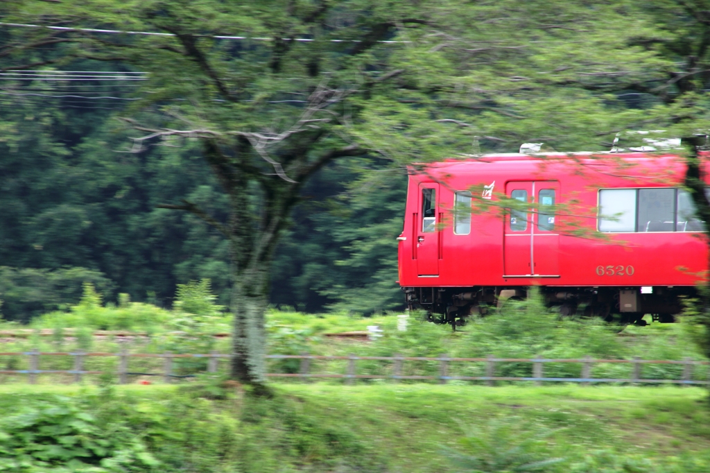 走る赤
