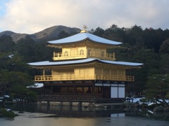 雪・鹿苑寺