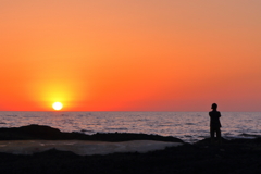 能勢金剛　夕日２