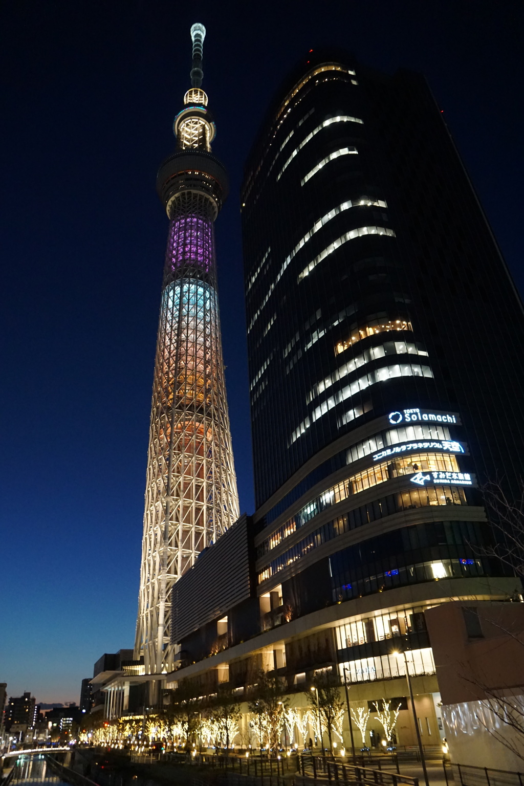 京成橋からのスカイツリー（夜Var.）