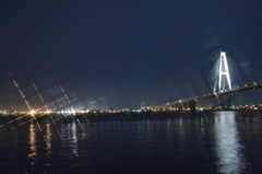 夜の名古屋港。