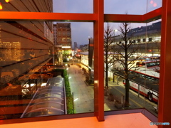 窓から見る京都駅
