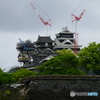 熊本城再建途中