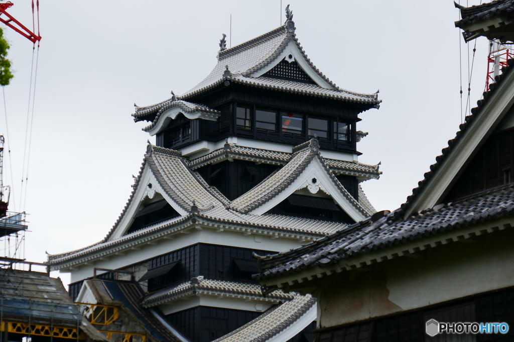 熊本城再建途中