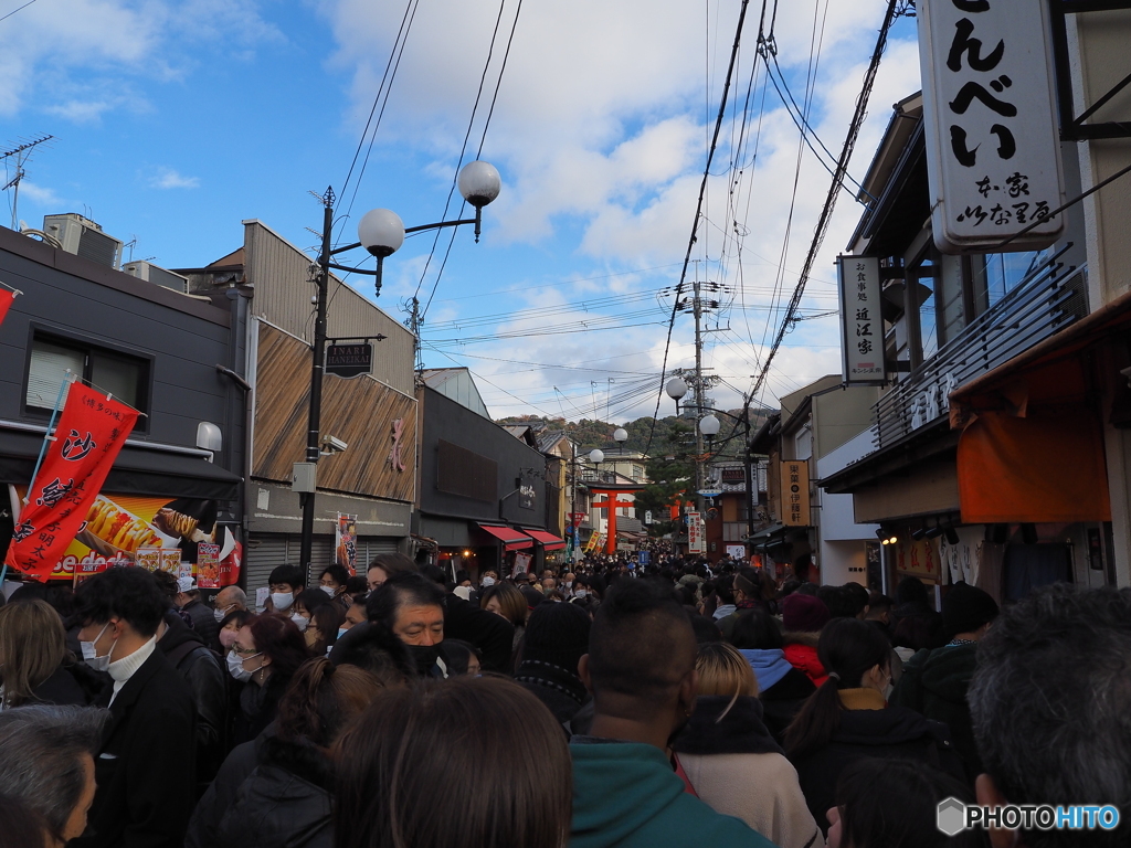 住吉大社への行列