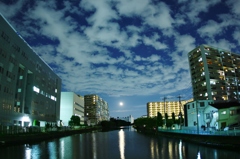 夜の青空