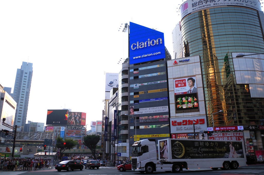 日も傾いた渋谷