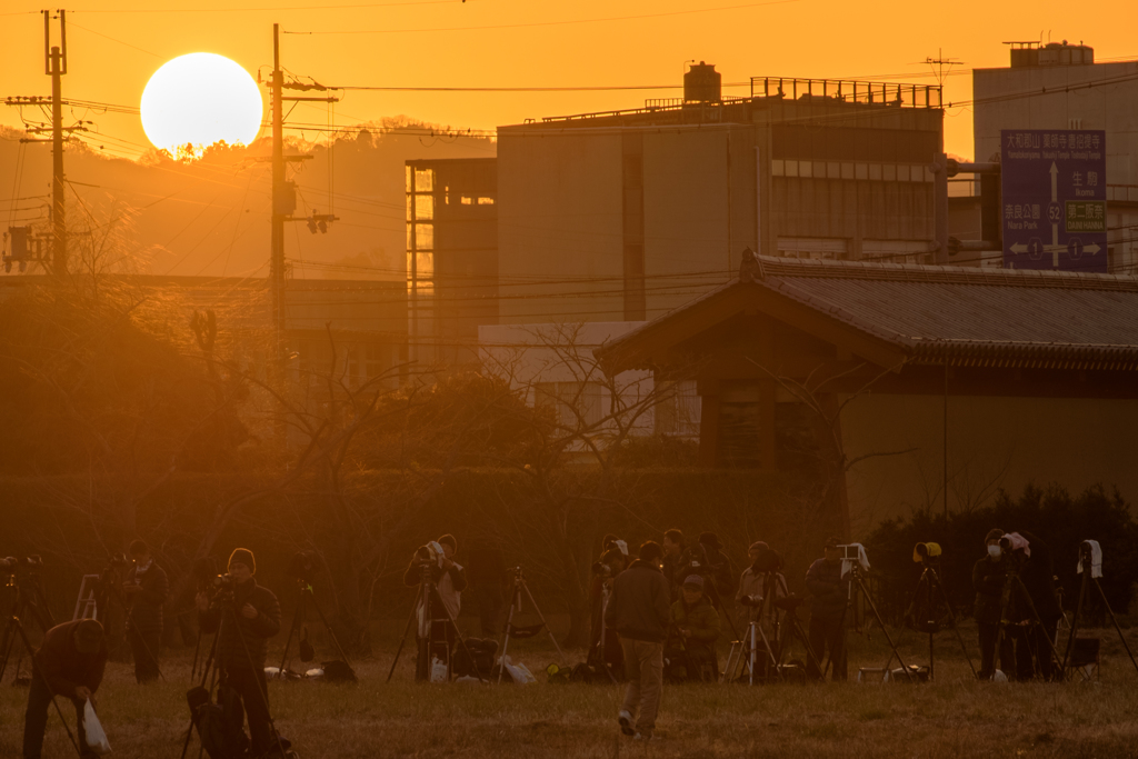 stand-by under sunset