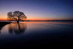 琵琶湖・夕景