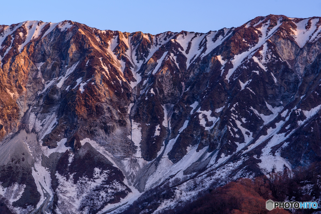大山・夕景