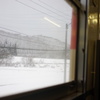 車内からの雪景色