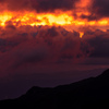 横手山より夕焼けを
