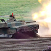 富士総合火力演習2014  10式戦車 火炎2