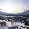 雪景色の街