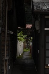 路地裏　奈良井宿にて