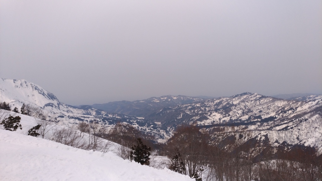 スキー場からの景色