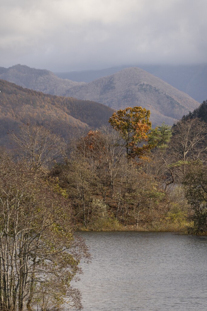 秋元湖の紅葉