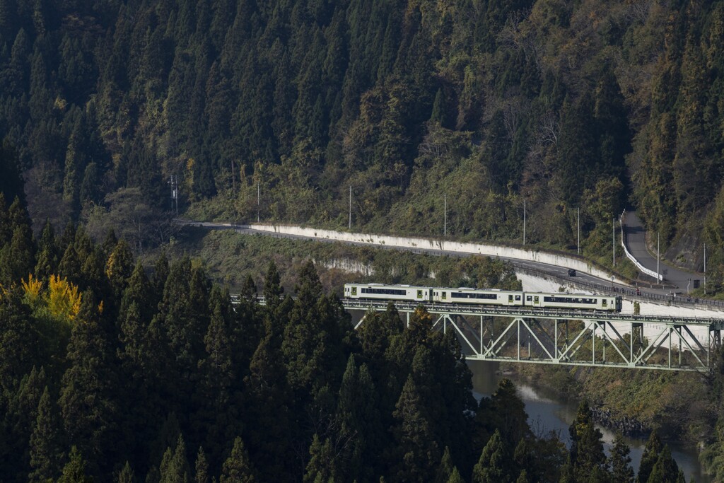 第二只見川橋梁と只見線