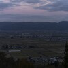 会津盆地の夕暮れ
