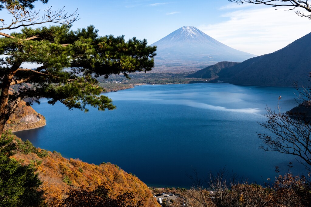 富士山と本栖湖