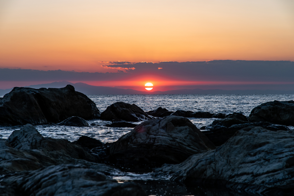 夕日
