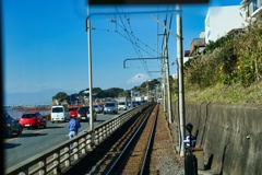 車内から富士山