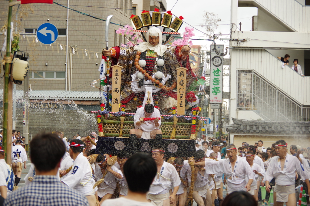 三番山笠西流(博多祇園山笠 2016 追山ならし)
