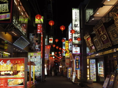 市場通りの夜
