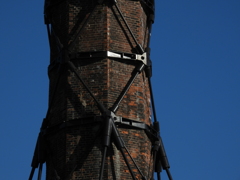 旧下野煉化製造会社煉瓦窯 煙突の耐震補強
