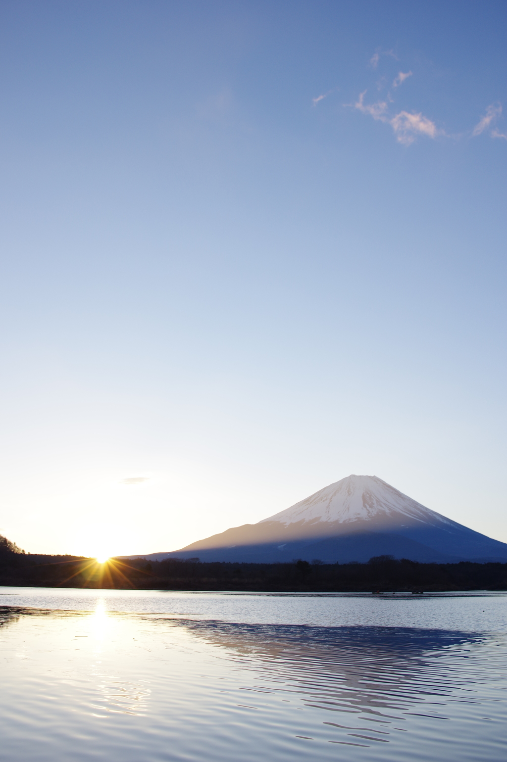 夜明けの富士山 K-3