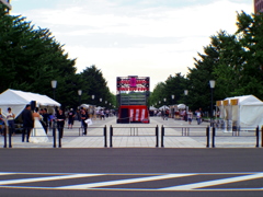 盆踊り会場で愛を語る