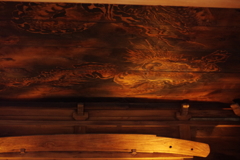 広尾散策その3 - 広尾稲荷拝殿天井墨龍図