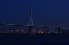 海芝浦の夜 鶴見つばさ橋