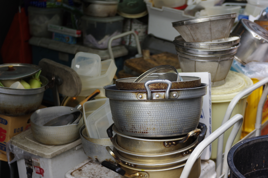 築地市場スナップ　～食堂の台所裏～