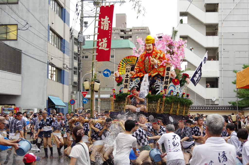 六番山笠土居流(博多祇園山笠 2016 追山ならし)