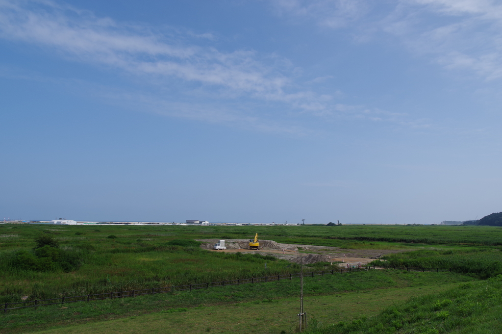大平山から海方向を望む