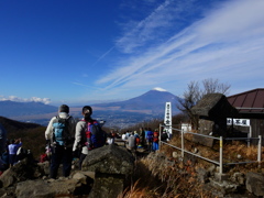 金時山から富士山を望む