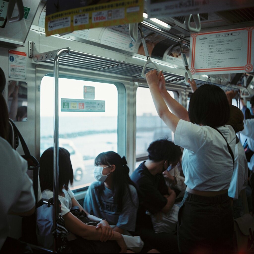 海を眺める