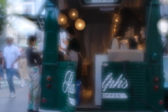 レモネードを飲みながらパチリ