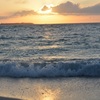 夕陽と海